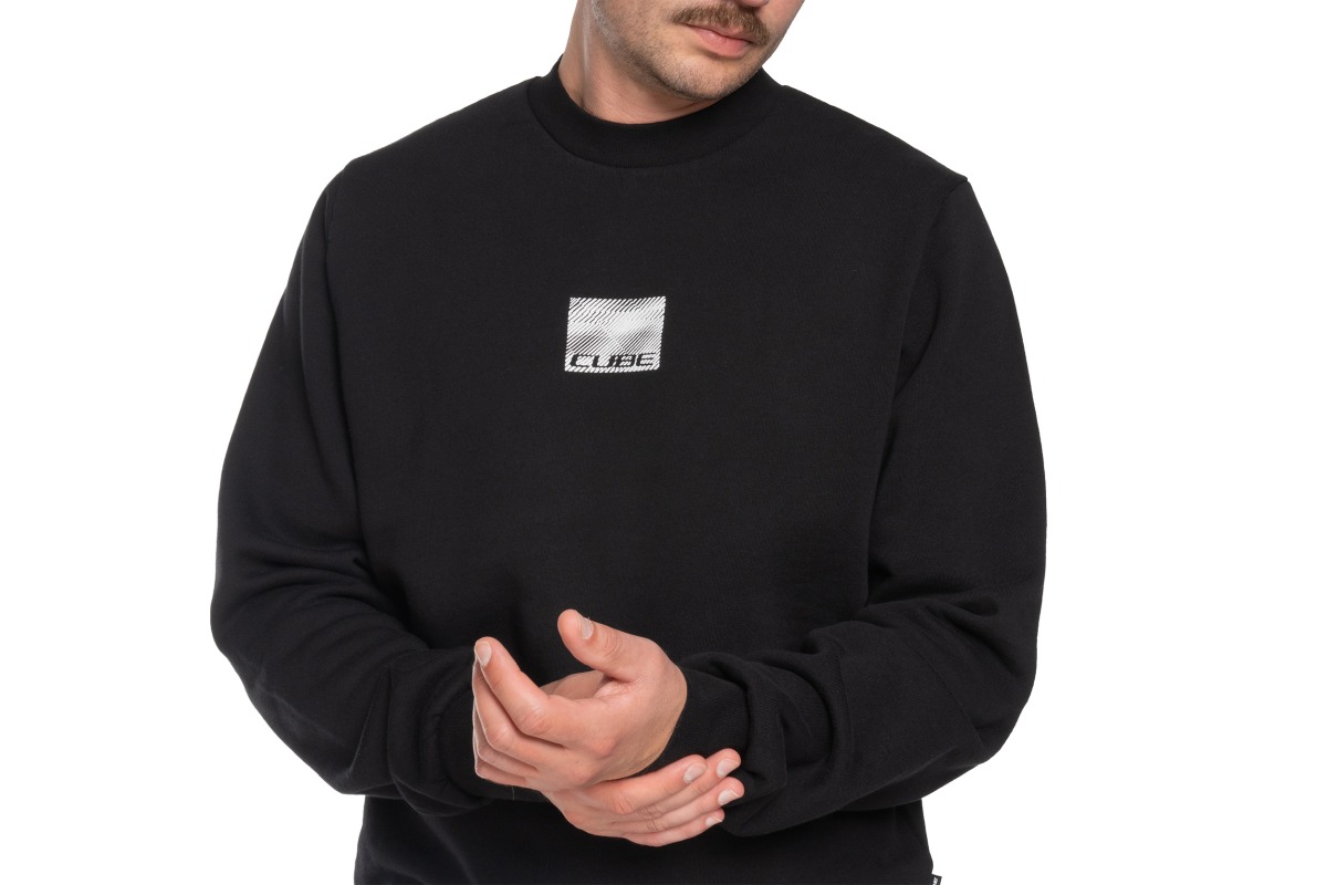 Cube Organic Sweater Grid Freizeit Pullover schwarz 2027