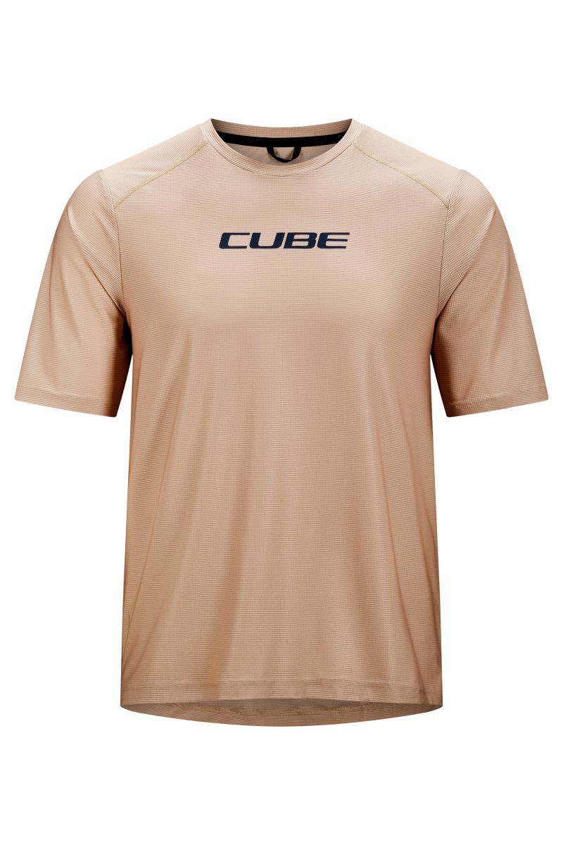 Cube Tech Fahrrad Trikot kurz beige 2026
