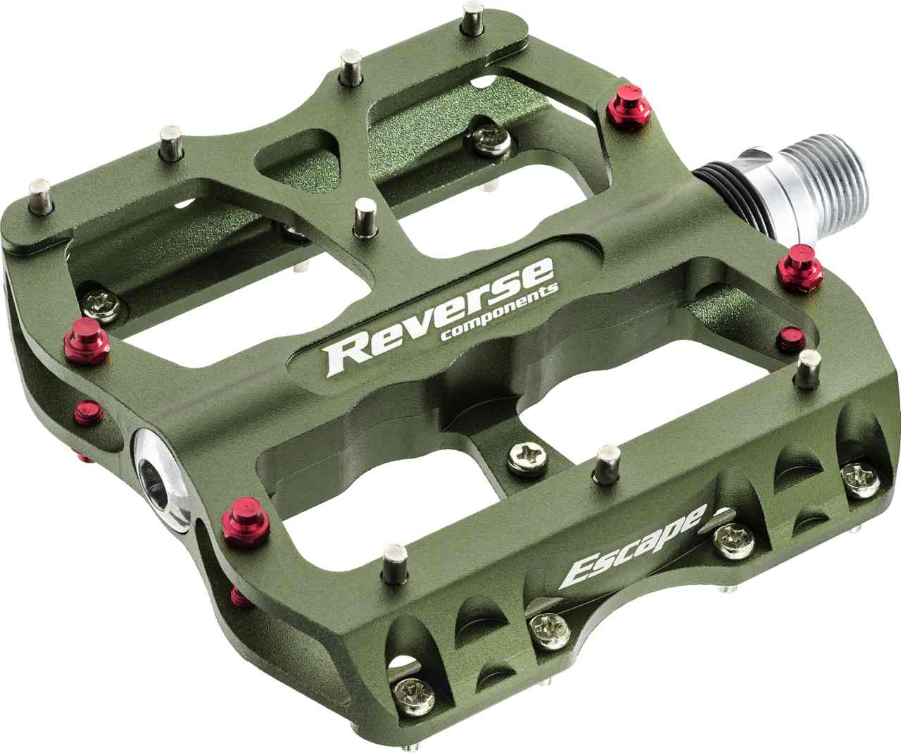 Reverse Pedal Escape Flat Fahrrad Pedal oliv grün