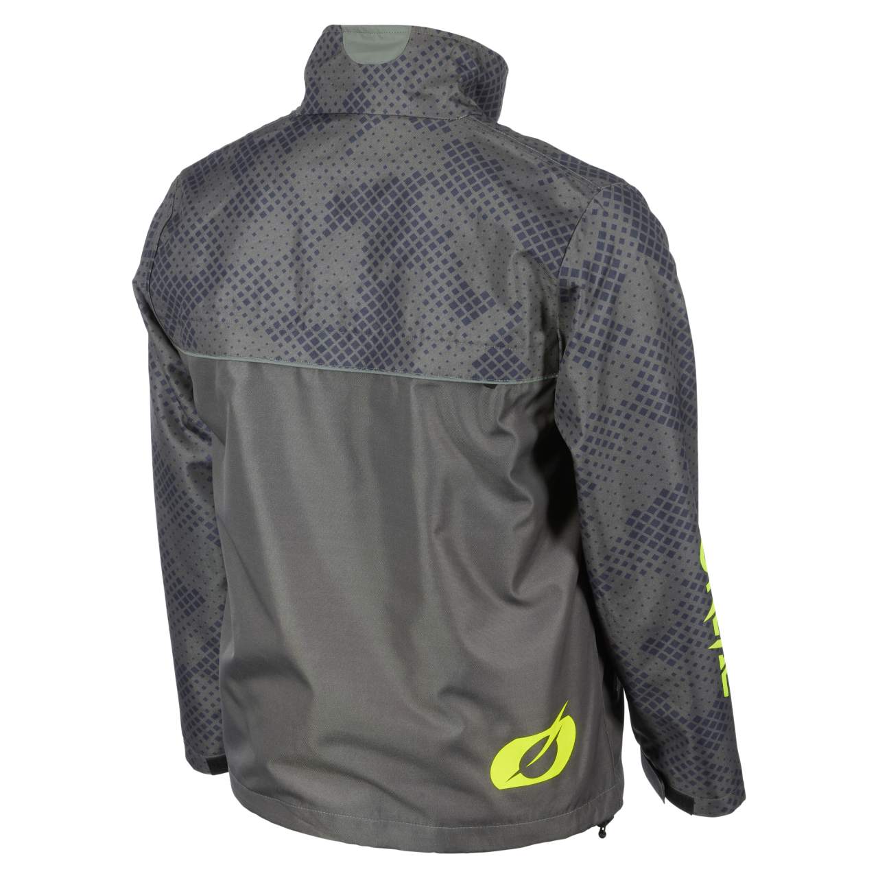 O'Neal Shore Rain Jacket Fahrrad Regenjacke grau/gelb 2024 Oneal