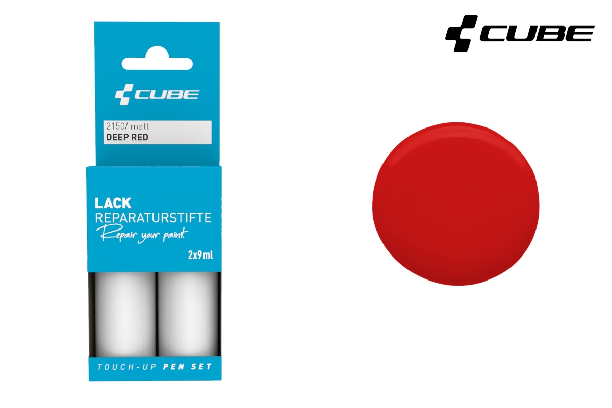 Cube Touch-Up Pen Lackreparaturstift Set matt deep red