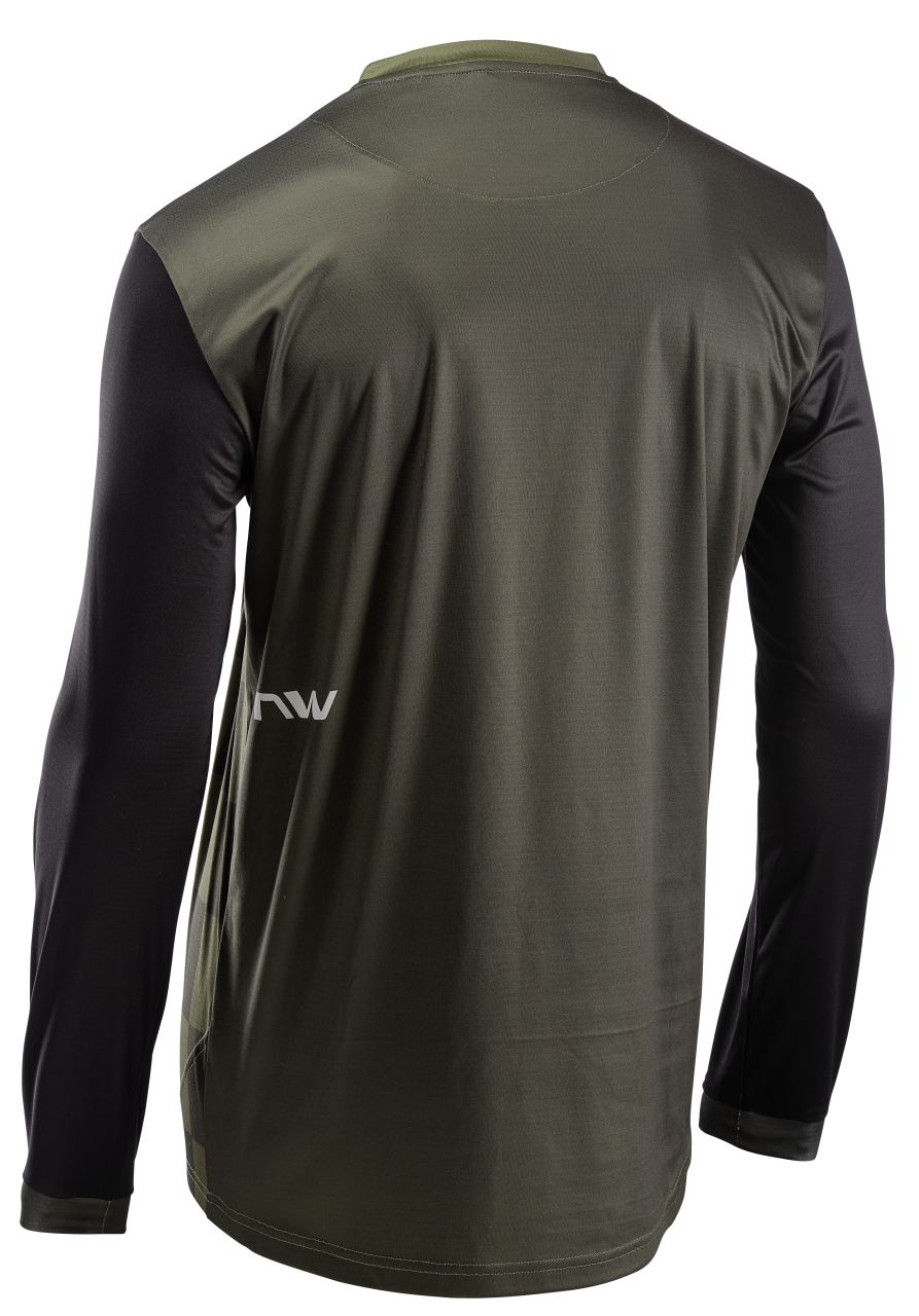 Northwave Sharp Fahrrad Trikot lang grün/schwarz 2023
