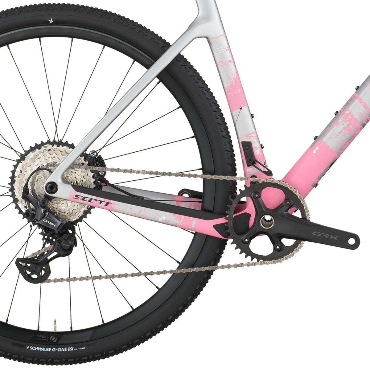 Scott Addict Gravel 30 Carbon Fahrrad grau/rosa 2026