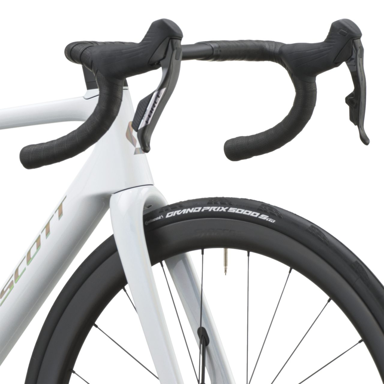 Scott Addict RC Team Carbon Rennrad rainbow weiß 2027