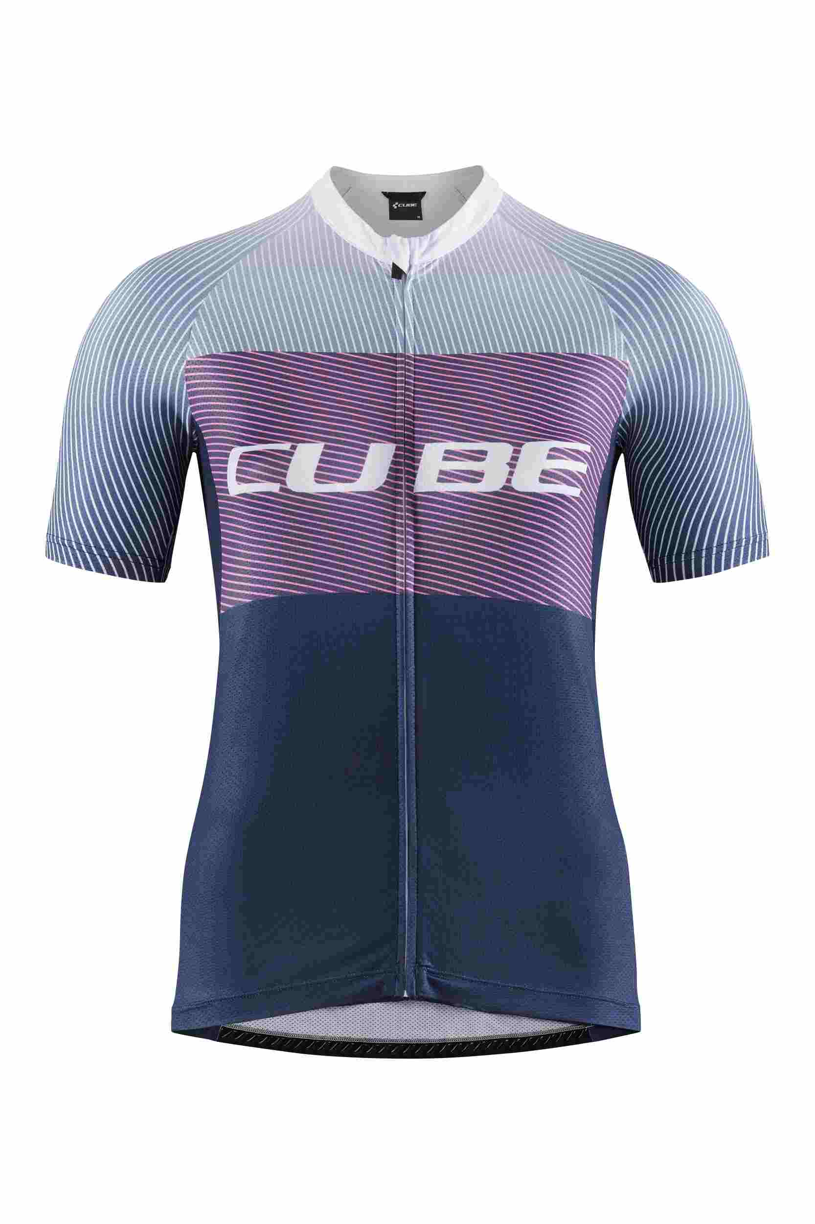 Cube Tea mline cmpt Damen Fahrrad Trikot kurz blau / lila 2027