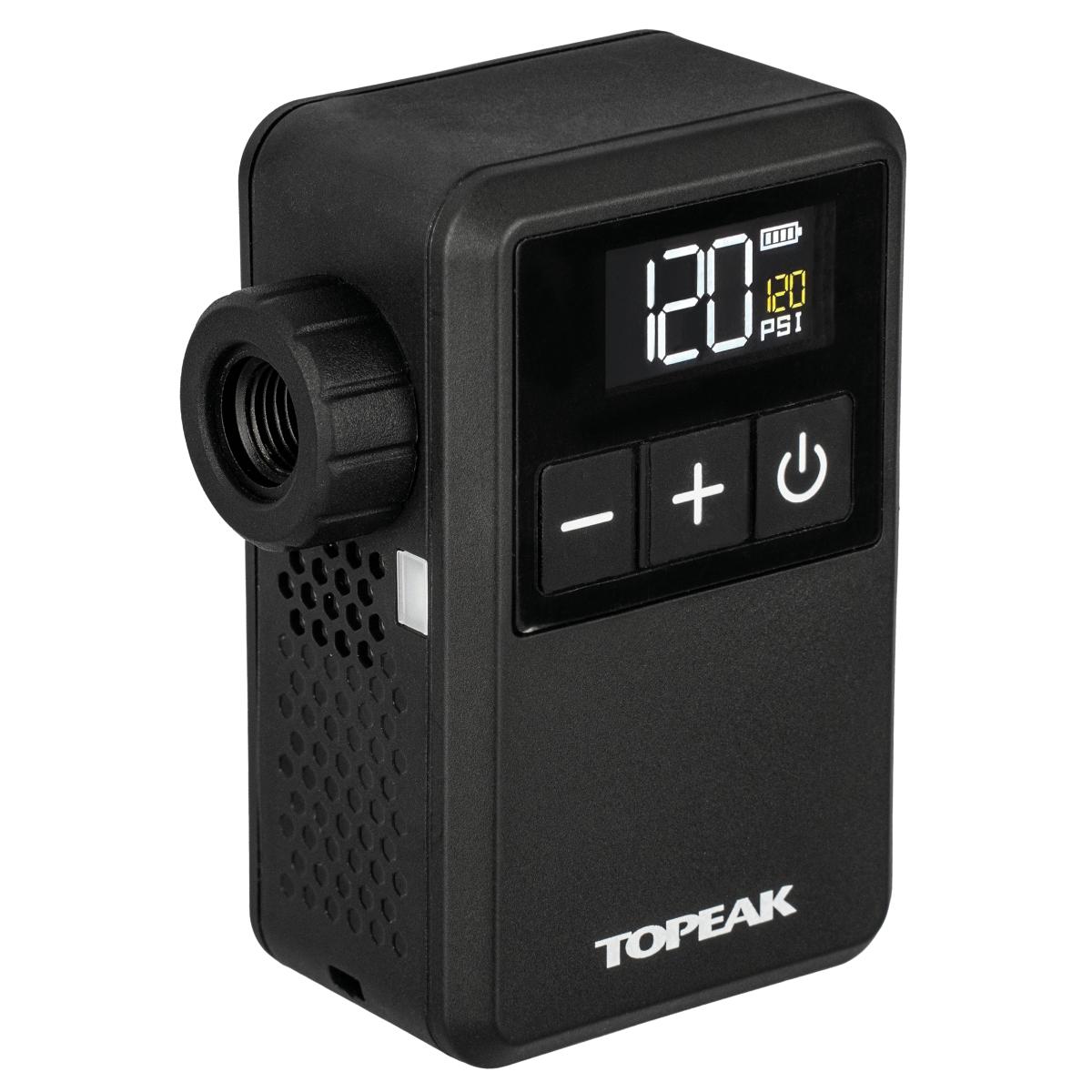 Topeak E-Booster Digital Mini Fahrradpumpe schwarz