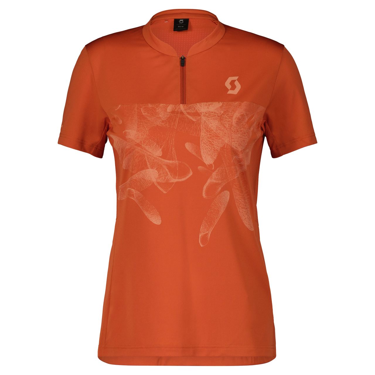 Scott Trail Flow Zip Damen Fahrrad Trikot kurz braze orange 2024