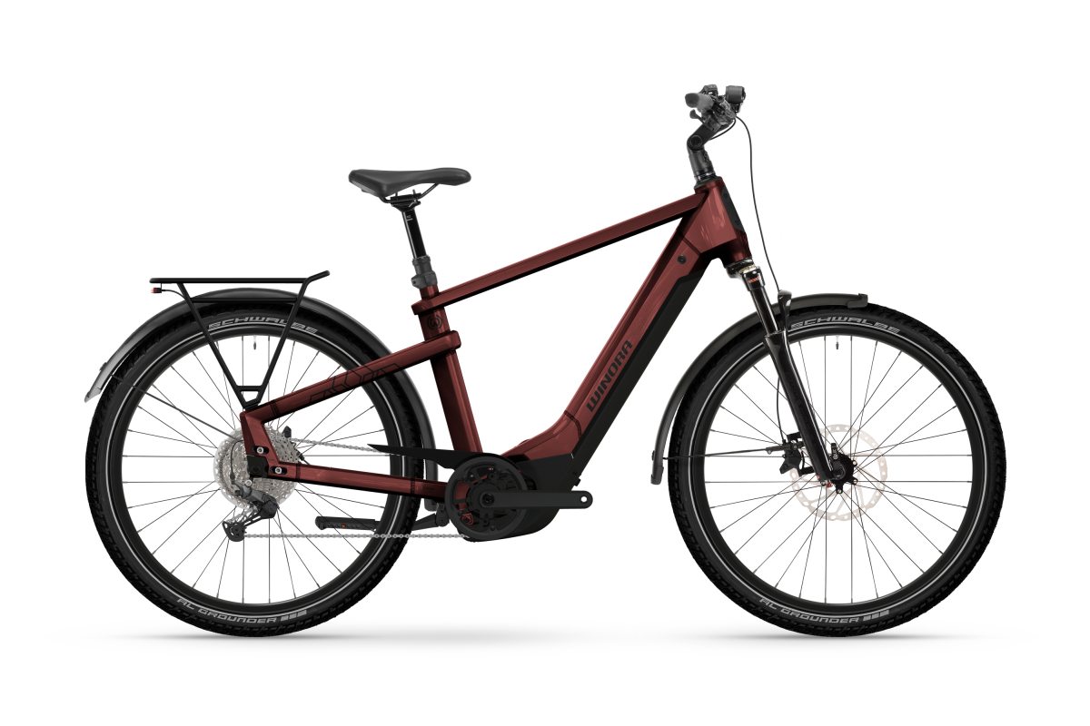 Winora Yakun X10 800 High 27.5'' E-Bike Trekking Pedelec warm rot 2026