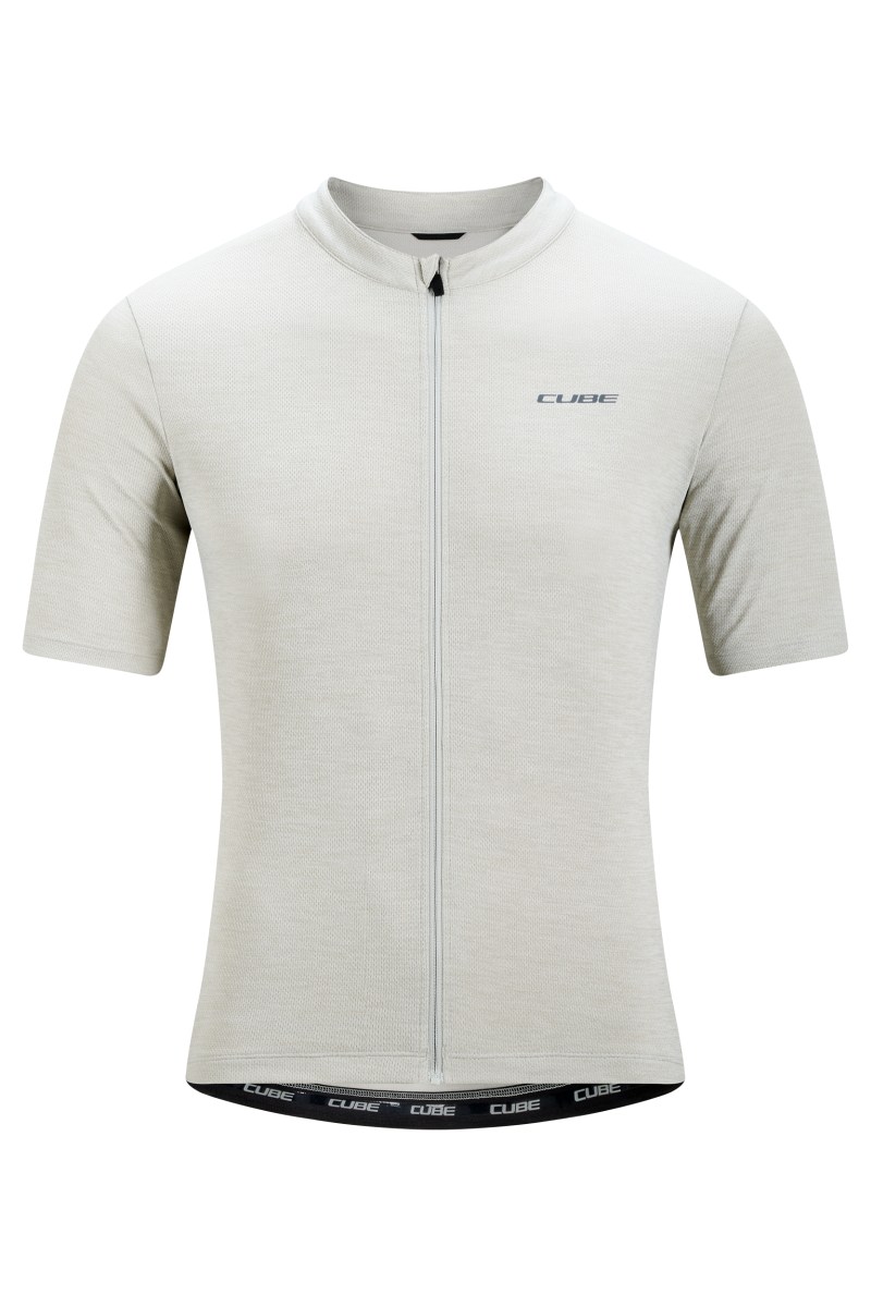 Cube Gravel Cargo Fahrrad Trikot kurz light grau 2026