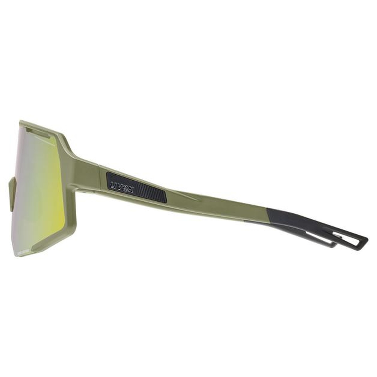uvex Sequenze CV Fahrrad / Sport Brille matt olive grün/mirror gelb 2027