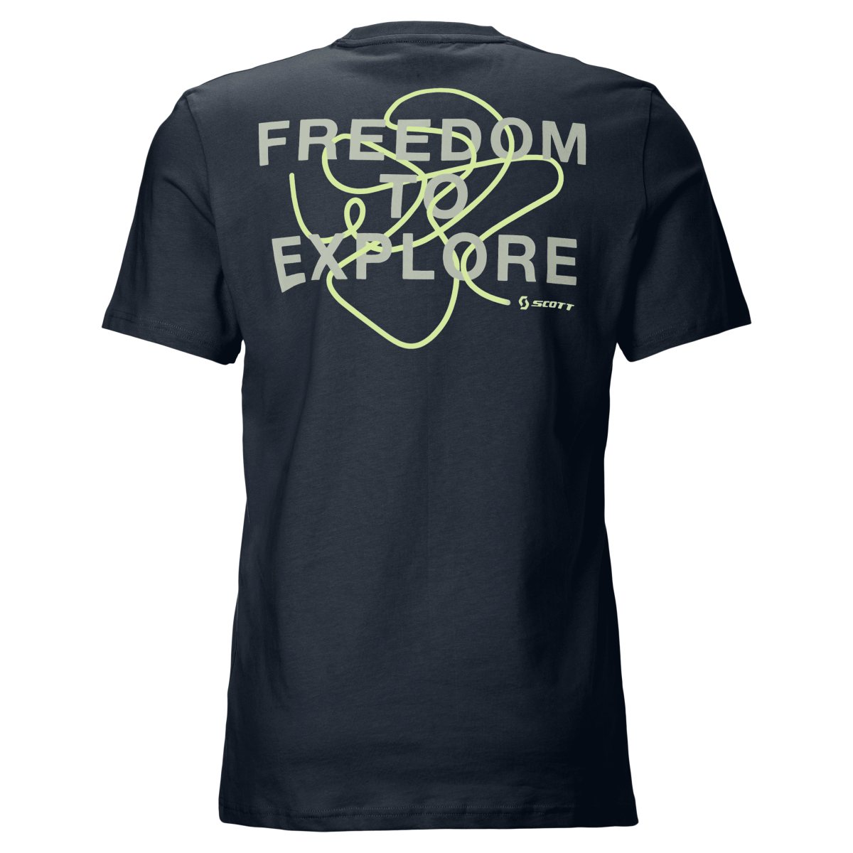 Scott Backprint Freizeit T-Shirt blau 2026
