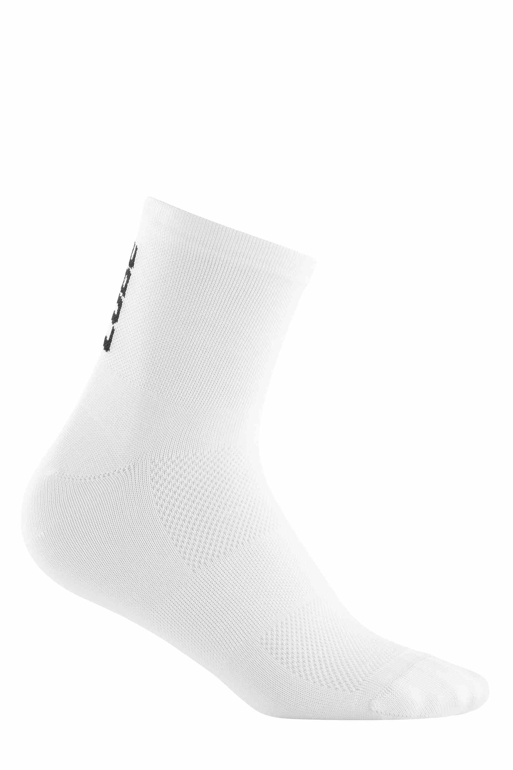 Cube Blackline Mid Cut Fahrrad Socken weiß 2027