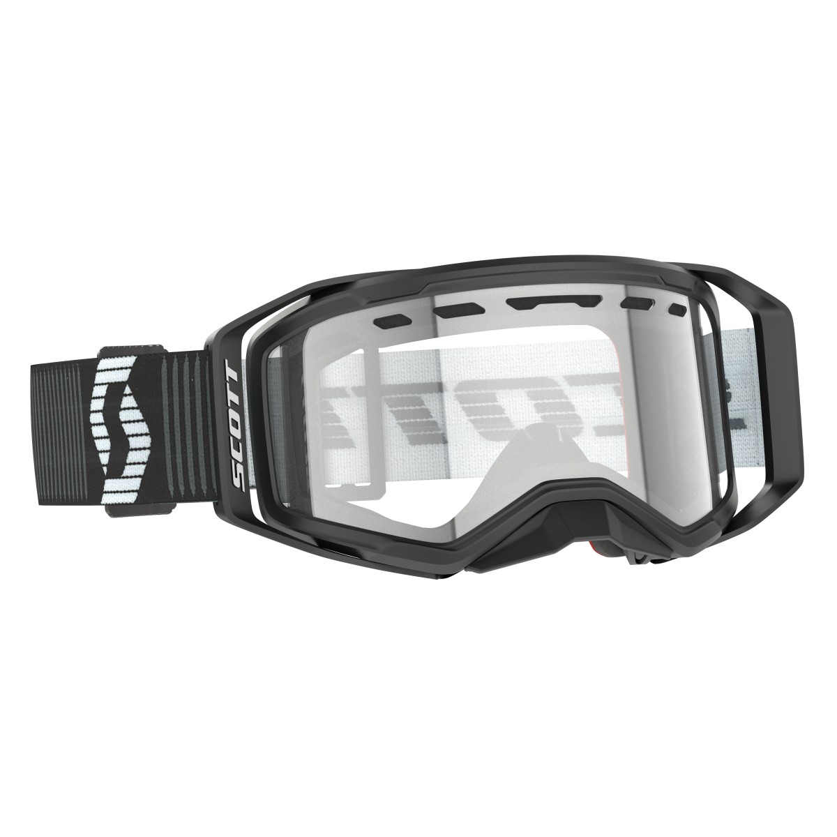 Scott Prospect 2.0 Enduro MX Goggle Cross/MTB Brille schwarz/weiß/klar