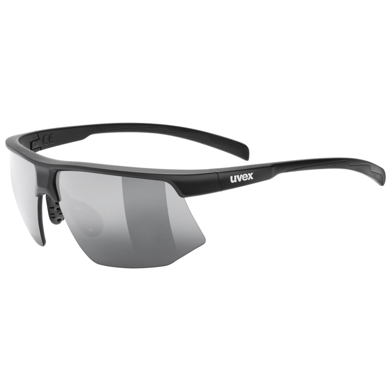 uvex Aerios Laufbrille matt schwarz / grau getönt