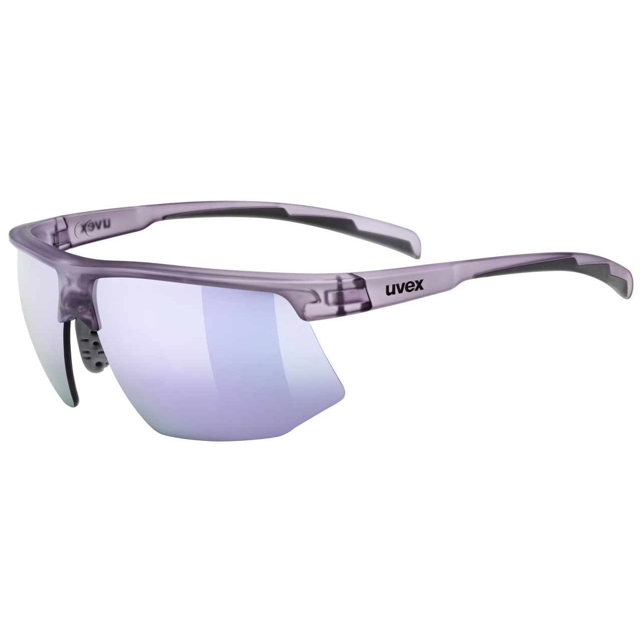 uvex Aerios Laufbrille matt lila / mirror lila