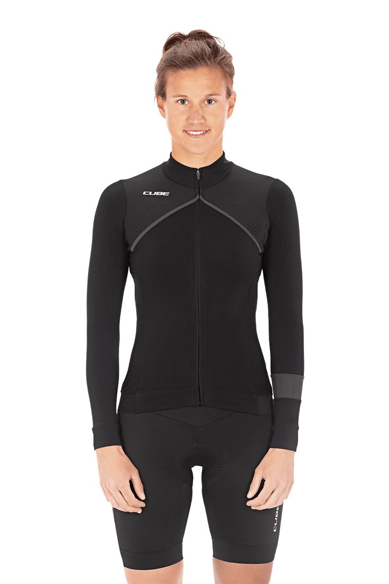 Cube Blackline Damen Fahrrad Trikot lang schwarz 2027