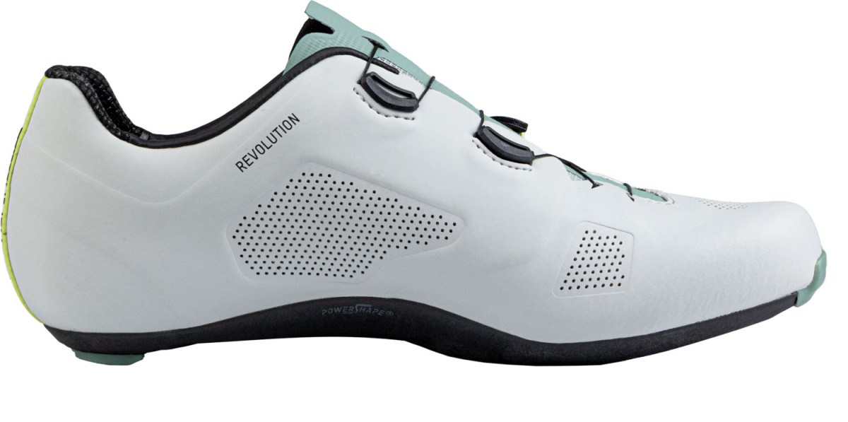 Northwave Revolution Rennrad Fahrrad Schuhe light grau/grün 2025