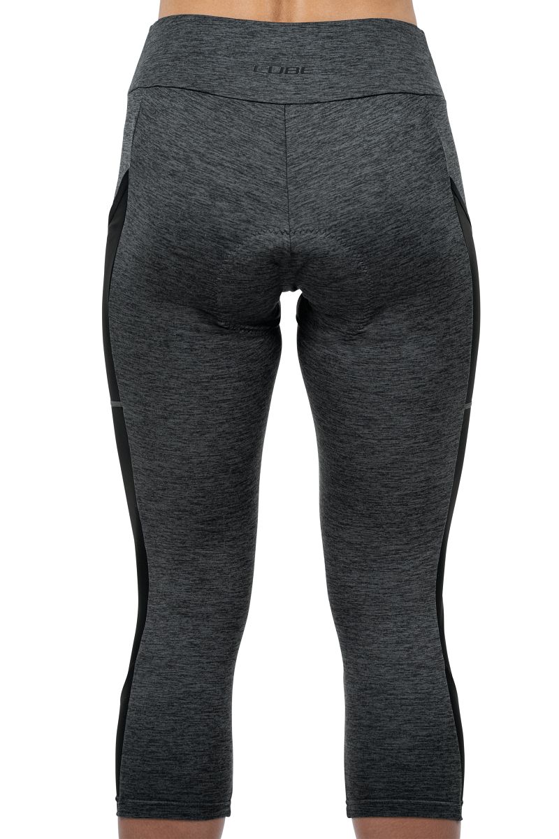 Cube ATX Cropped Damen Fahrrad Hose lang melange grau 2027