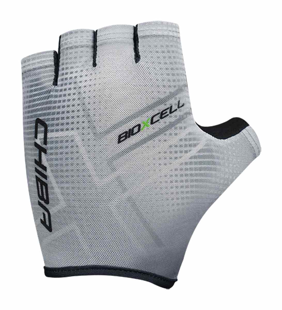 Chiba BioXCell Tan Through Fahrradhandschuhe kurz weiß/schwarz 2027