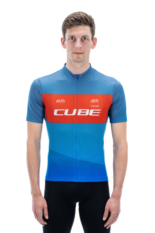 Cube Teamline CMPT Fahrrad Trikot kurz blau/rot 2027