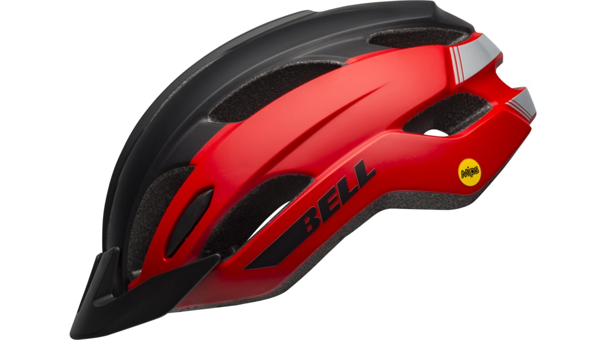 Bell Trace MIPS MTB / Trekking Fahrrad Helm matt rot/schwarz 2025