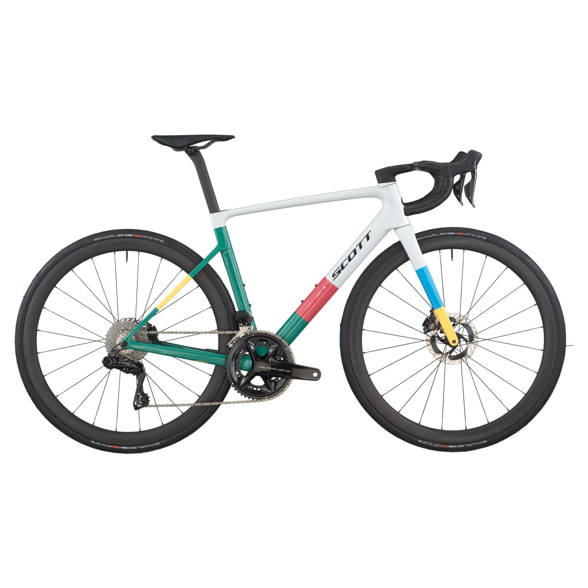 Scott Addict RC Pro Carbon Rennrad beluga grau/grün 2026