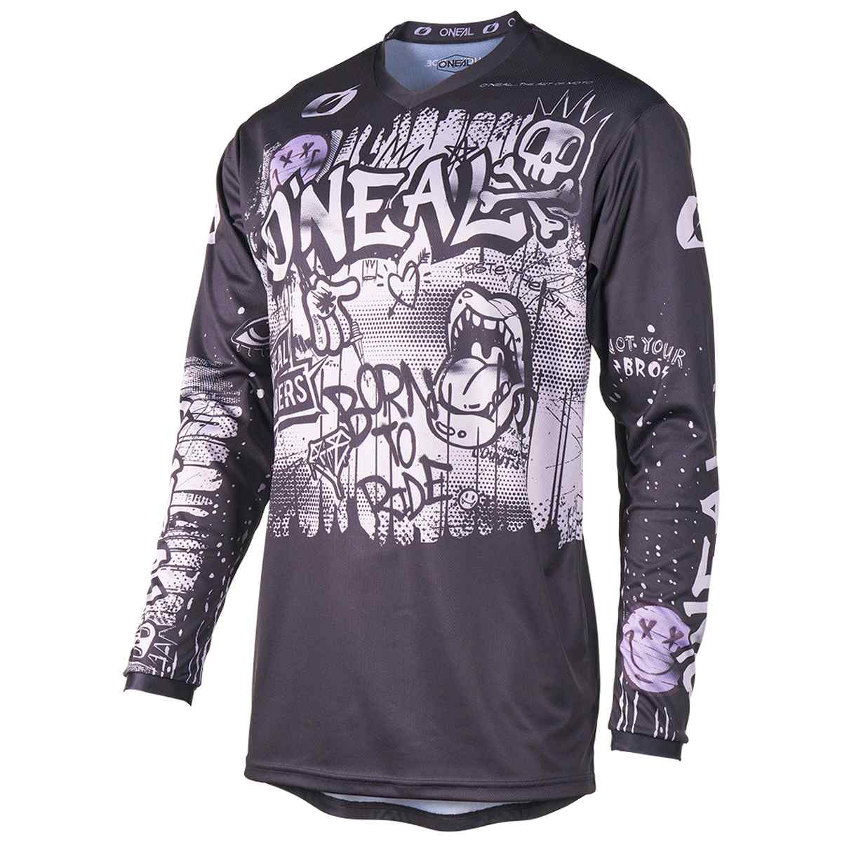 O'Neal Element Rancid Kinder Motocross Jersey langarm schwarz/grau 2027