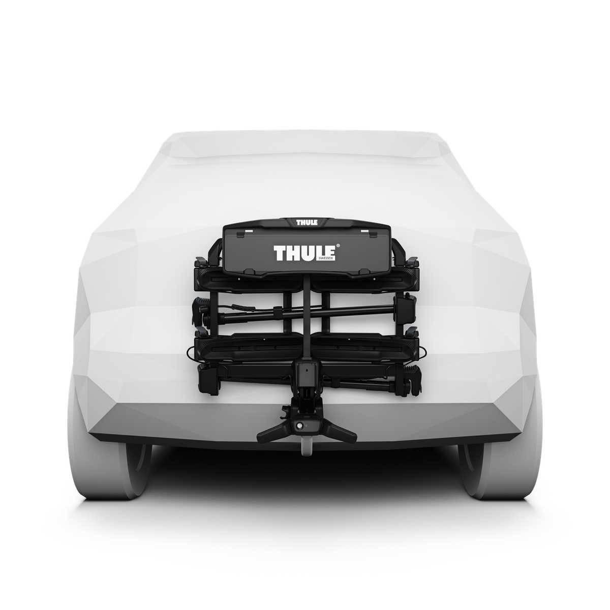 Thule OutPace faltbarer Anhängerkupplungs Fahrradträger für 2 Fahrräder schwarz