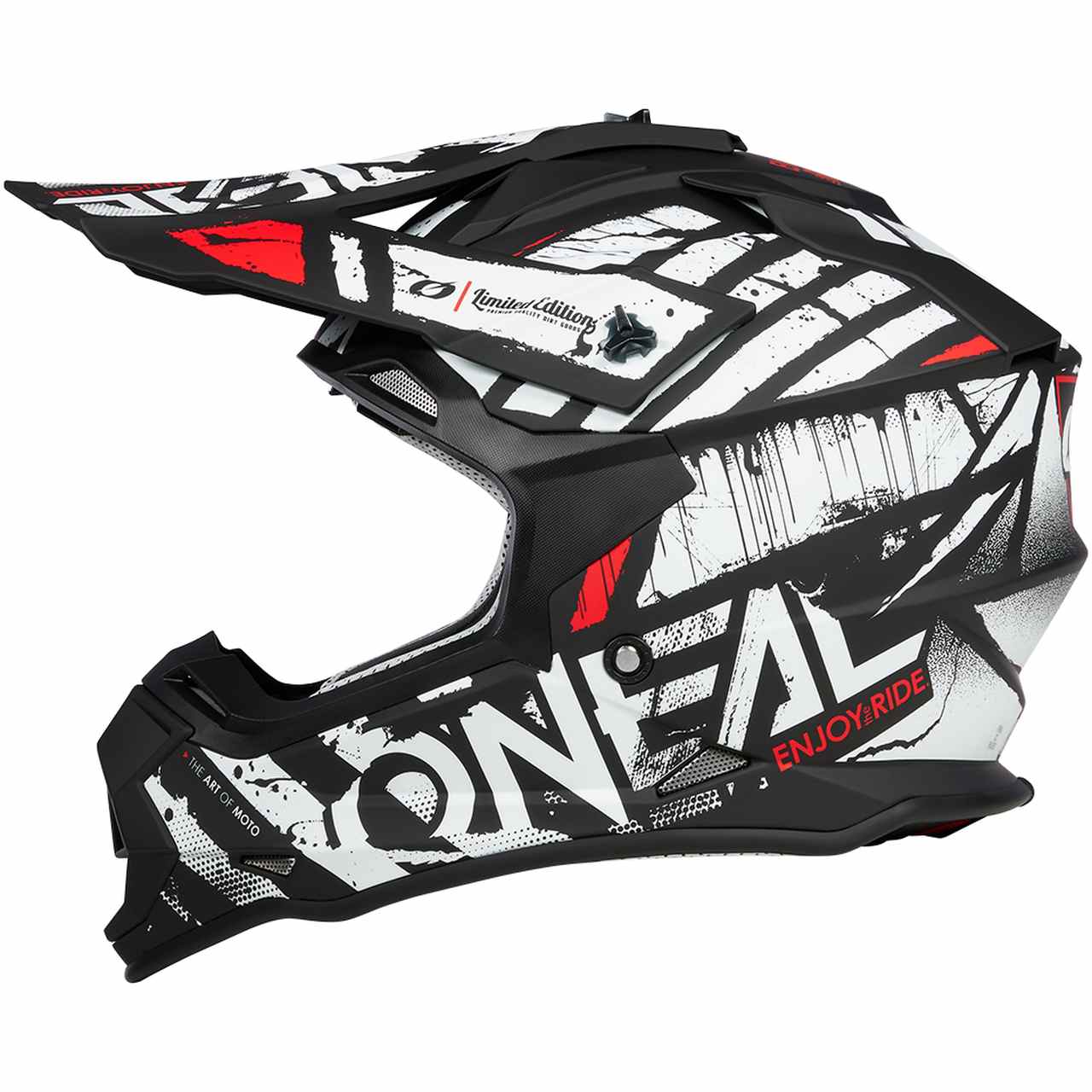 O'Neal 2 Series Glitch Motocross Enduro MTB Helm schwarz/weiß 2027 Oneal