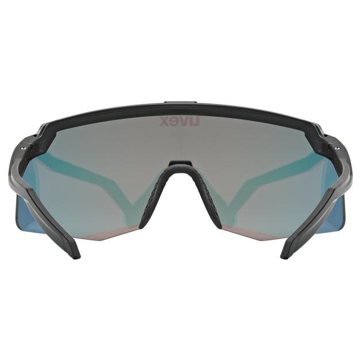 Uvex Pace Stage small CV Fahrrad / Sport Brille matt schwarz/mirror rot