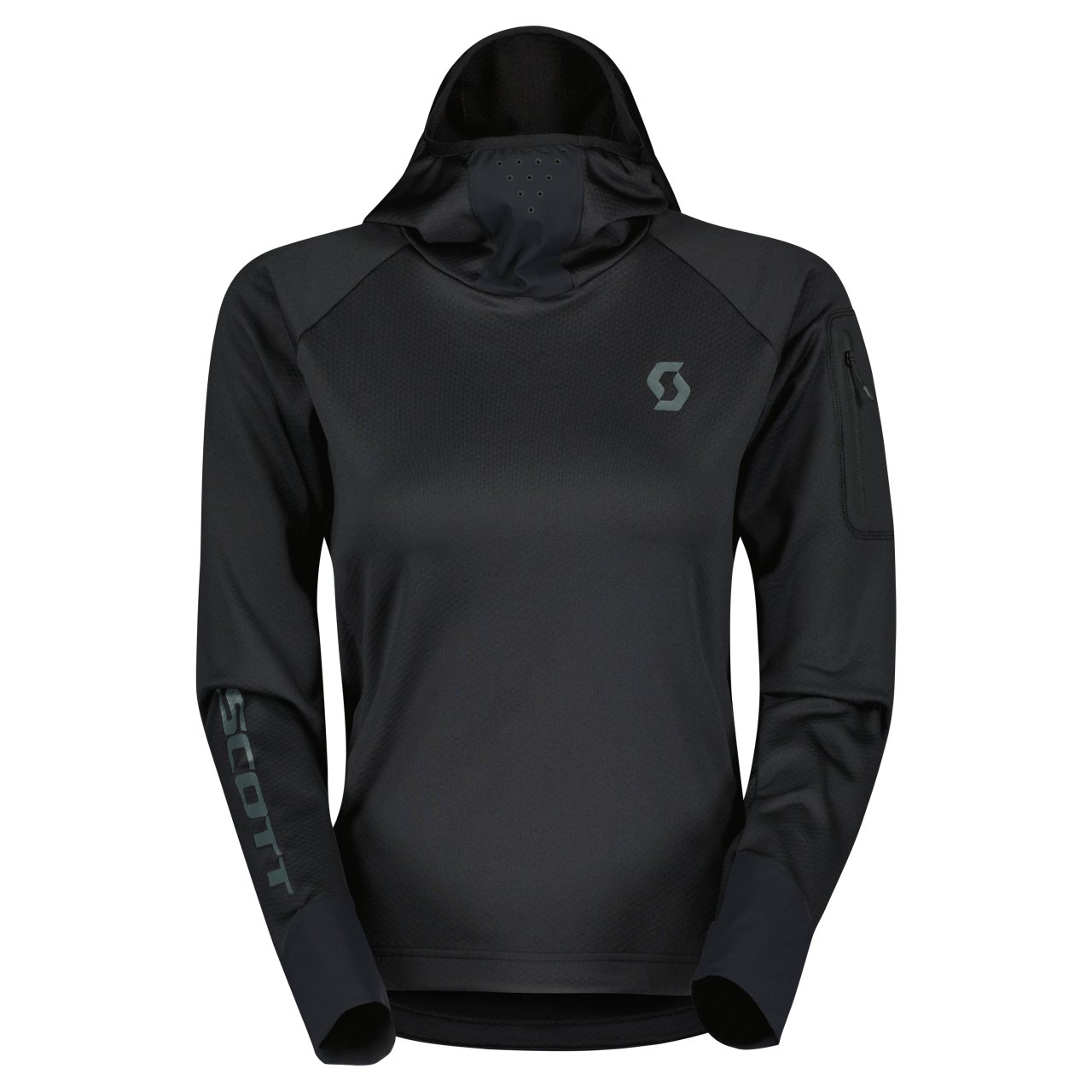 Scott Trail Storm Hoody Damen Fahrrad Trikot lang schwarz 2024