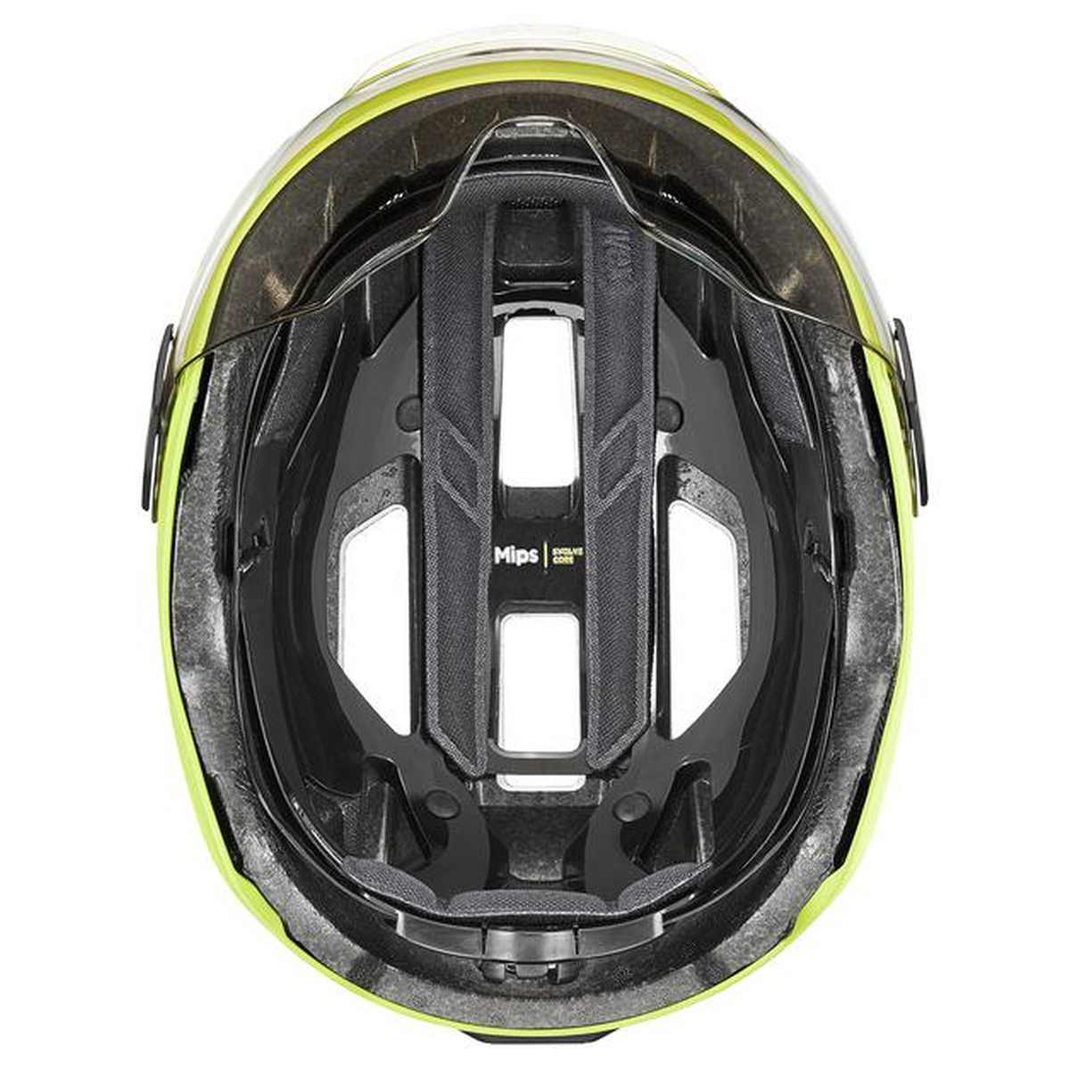 uvex Stride Visor MIPS Fahrrad Helm matt lime gelb 2027