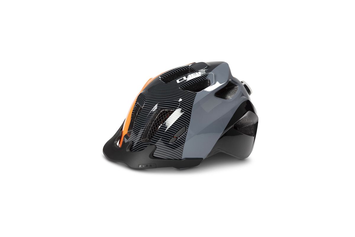 Cube Ant X Action Team Kinder Fahrrad Helm schwarz/grau/orange 2027