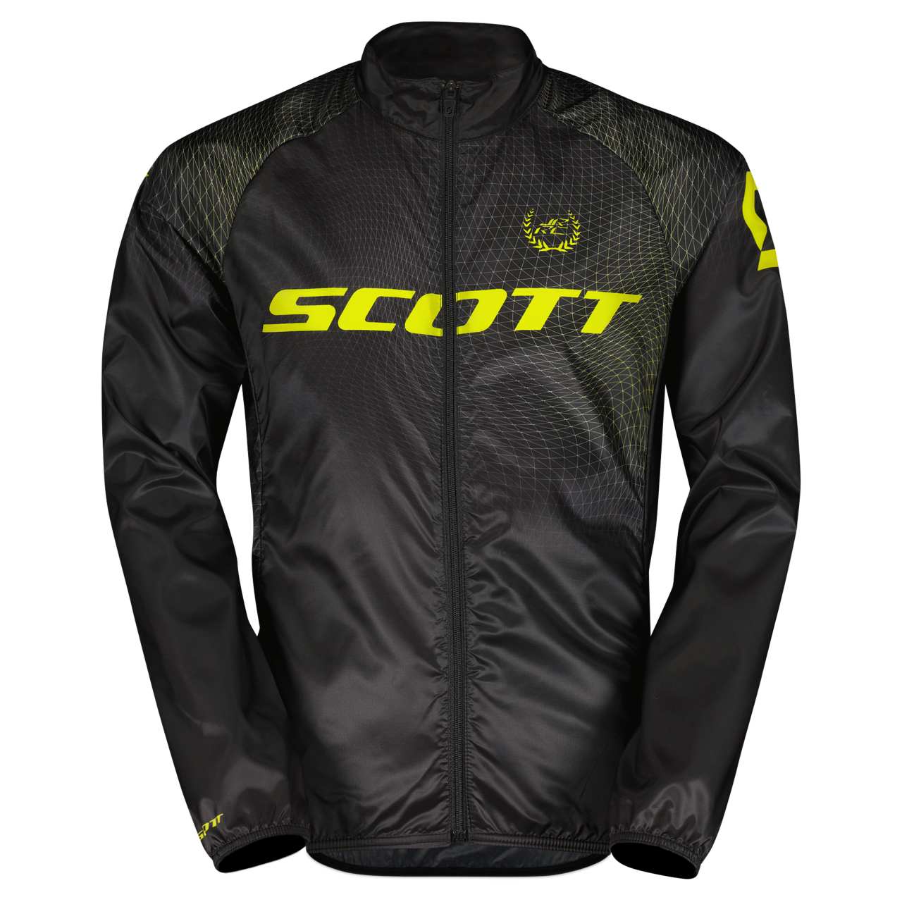 Scott RC Pro Junior Kinder Fahrrad Windjacke schwarz/gelb 2026