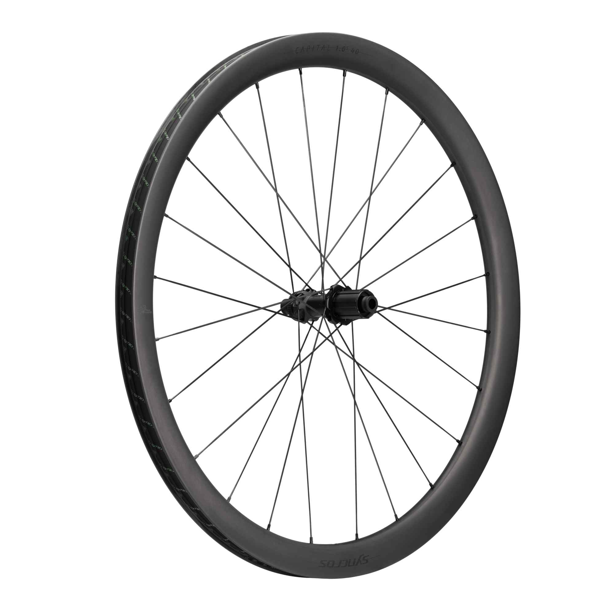 Syncros Capital 1.0s 40 Carbon Rennrad Laufradsatz matt schwarz
