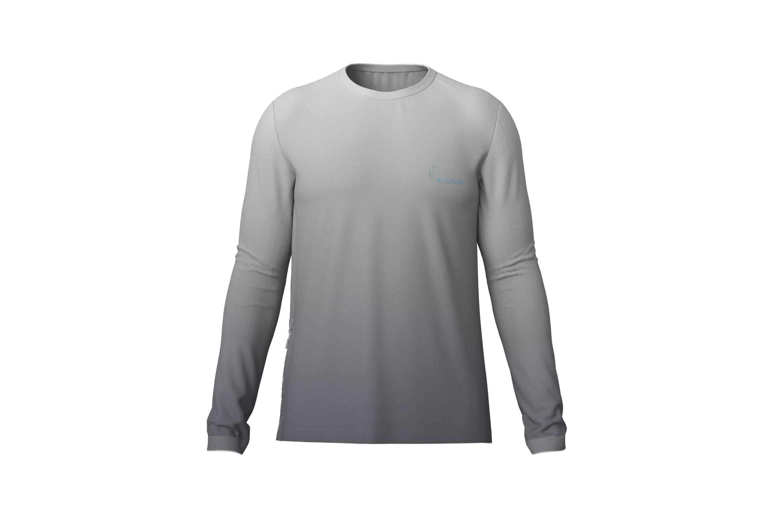 Cube Soft Touch Fahrrad Trikot lang grau 2026