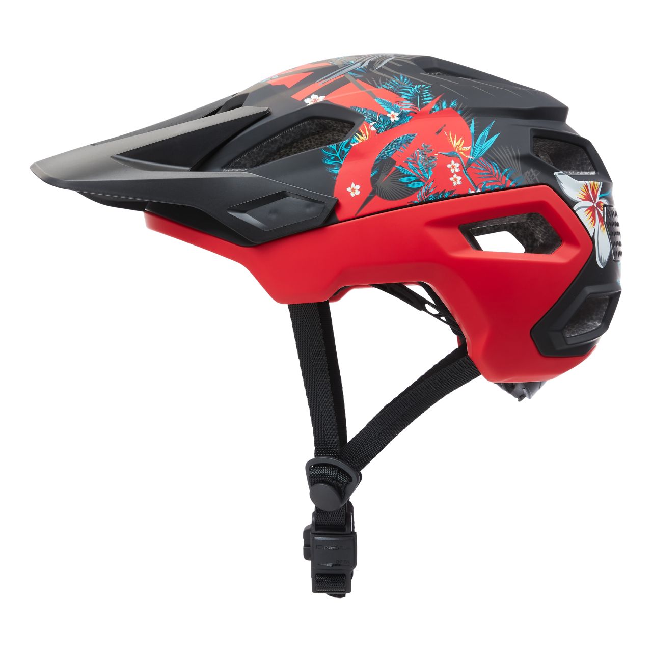 O'Neal Trailfinder Rio All Mountain MTB Fahrrad Helm schwarz/rot 2024 Oneal