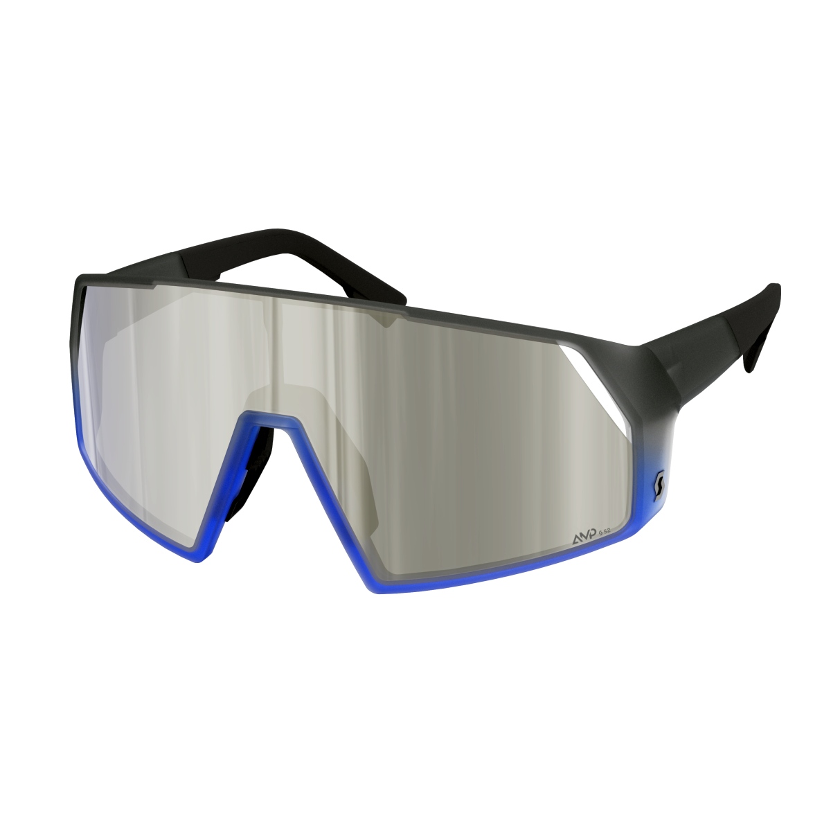 Scott Pro Shield Fahrradbrille ultra blau/AMP weiß chrome S2