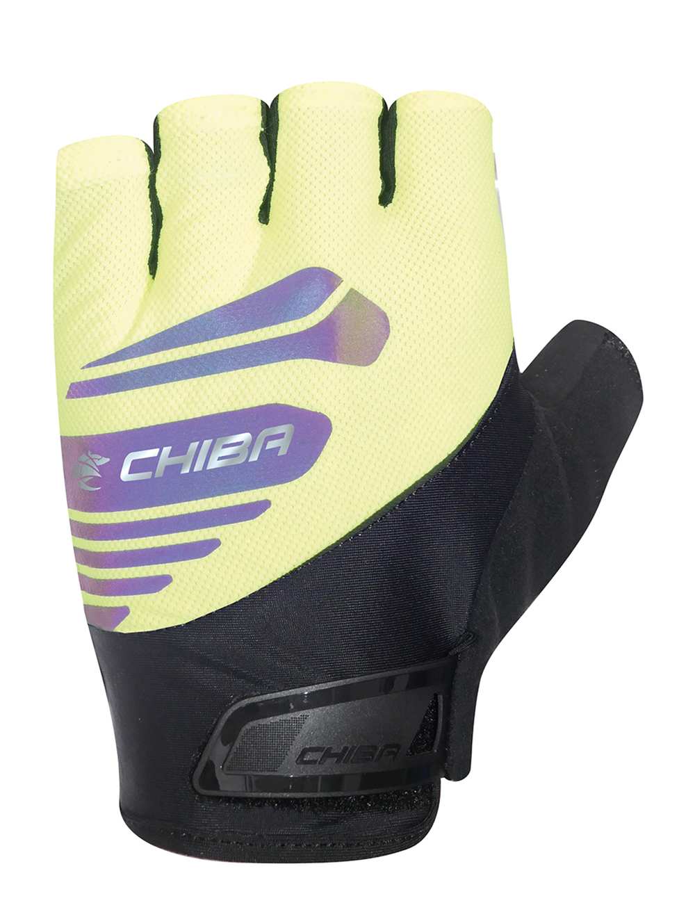Chiba Air Plus Reflex Fahrrad Handschuhe kurz gelb/schwarz 2027