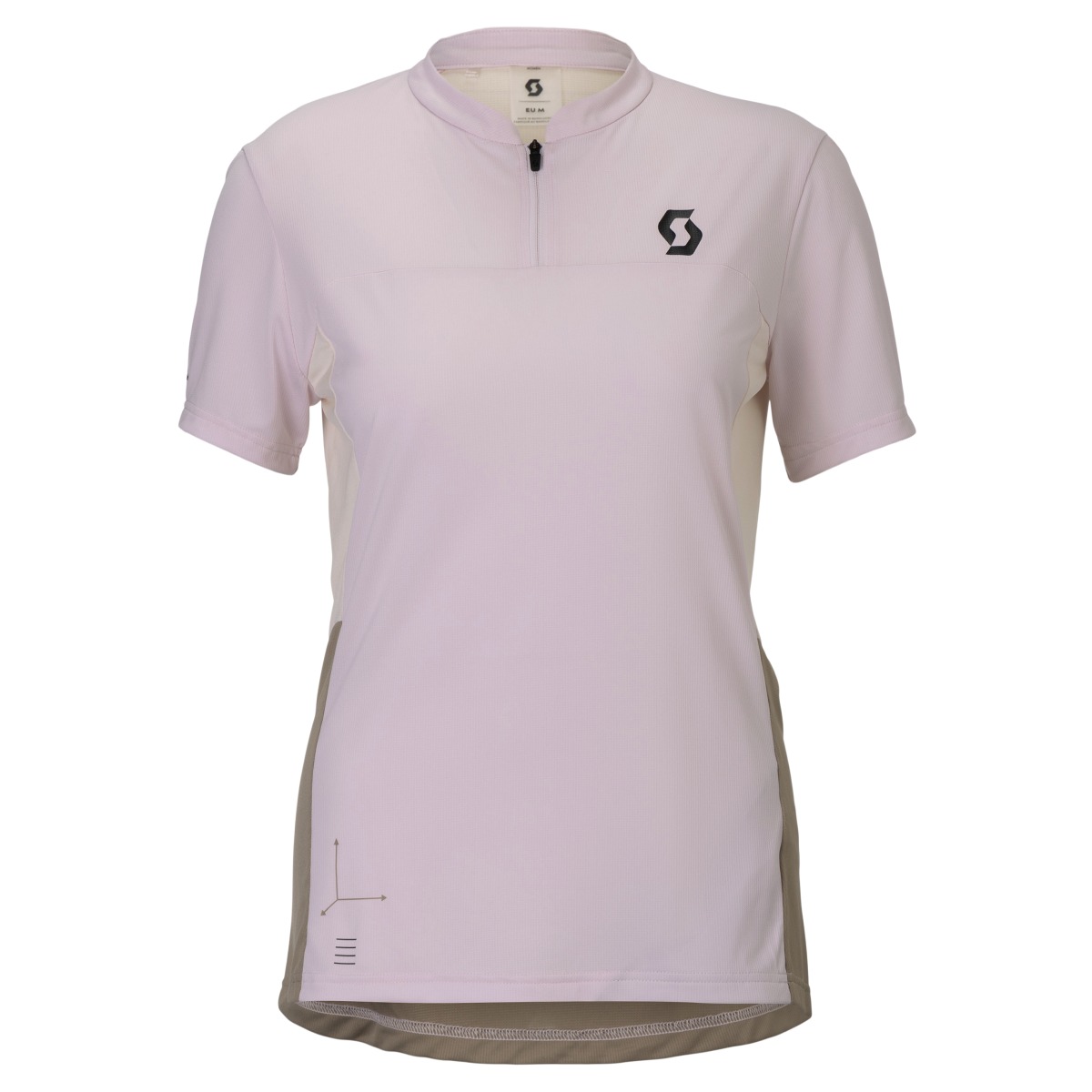 Scott Vertic Zip Damen Fahrradtrikot kurzarm rosa/weiß 2026