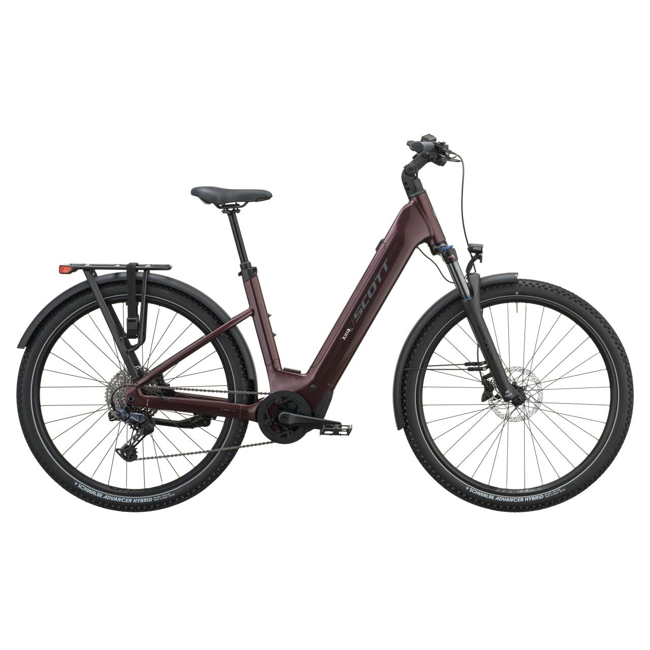 Scott Axis 10 Wave 29'' E-Bike Trekking Pedelec aubergine rot 2027