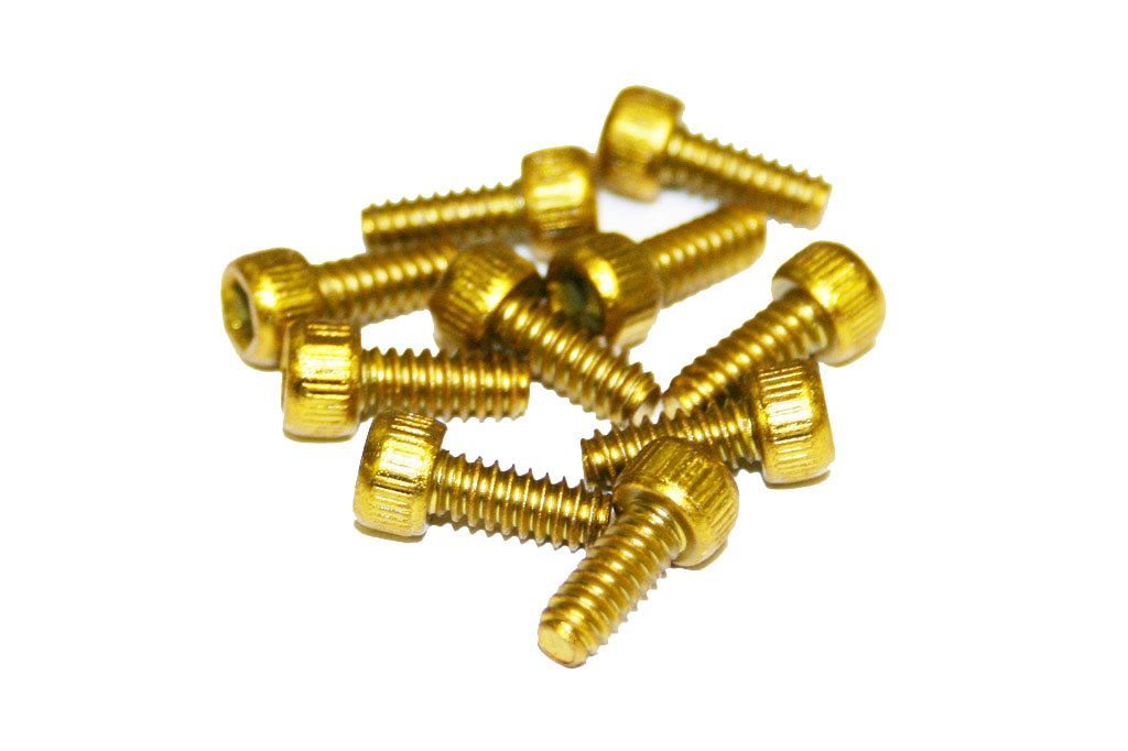 Reverse Escape Pro + Black One Pedal Stahl Pin Set US goldfarben