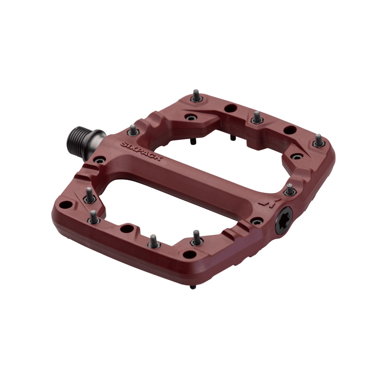 Sixpack Kamikaze PA Gravity Flat Fahrrad Pedale rot