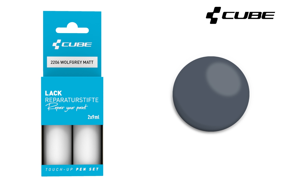 Cube Touch-Up Pen Lackreparaturstift Set 30ml / 49.83 / Liter wolfgrey matt 2206