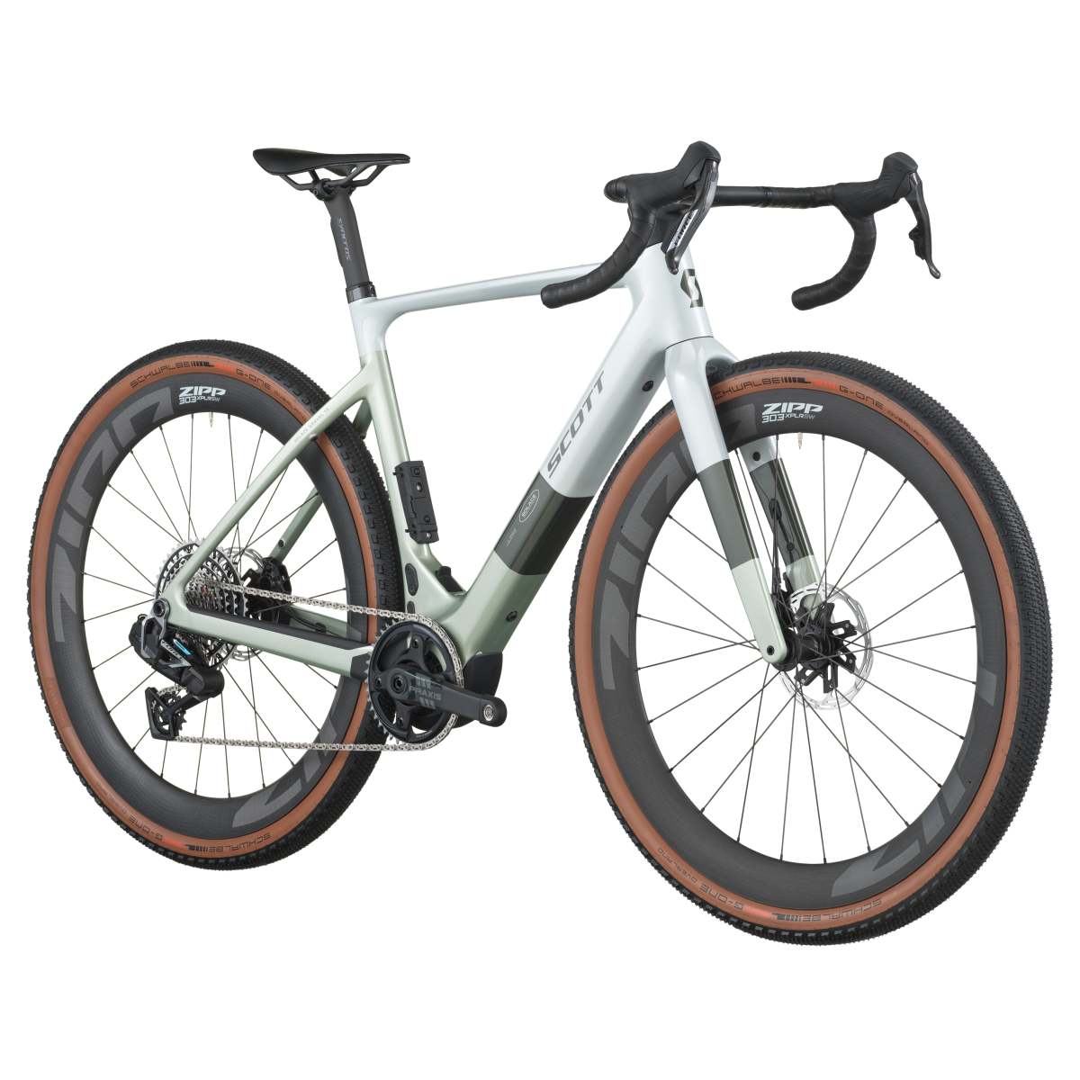 Scott Solace Gravel 10 Carbon E-Bike Pedelec beluga grau/grün 2027
