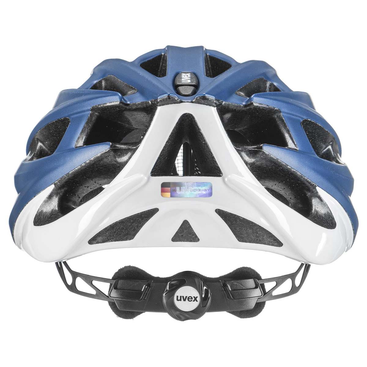 Uvex Oversize Fahrrad Helm Gr. 61-65cm blau/weiß 2025