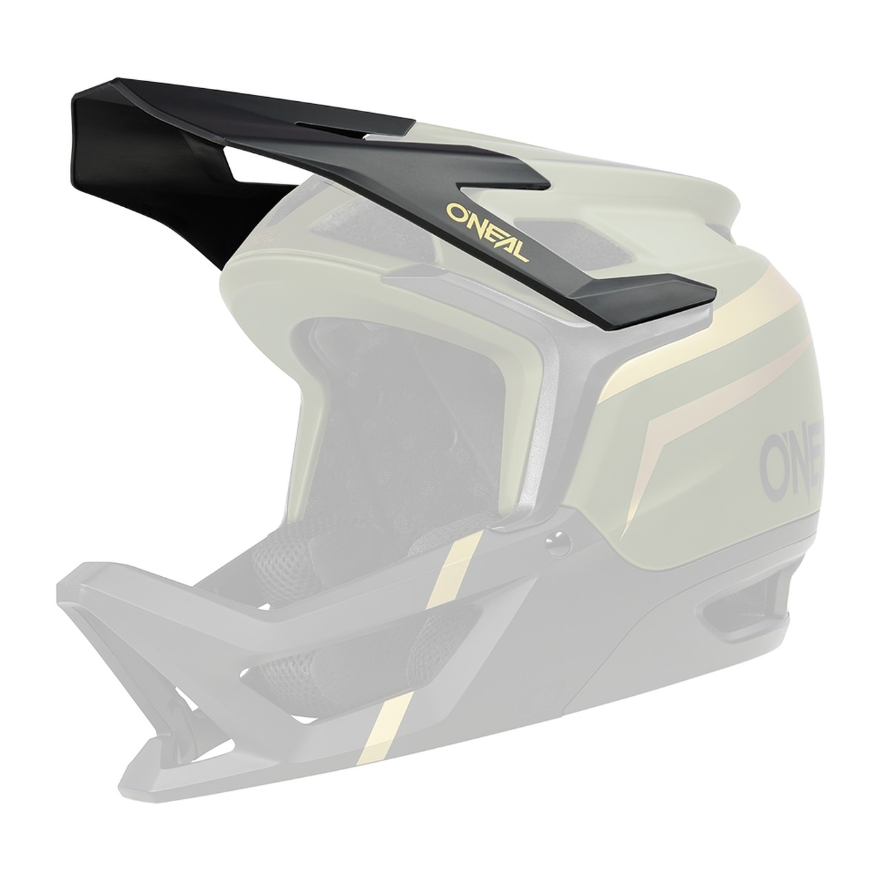 O'Neal Transition Flash Visor Helm Blende Schirm schwarz/grün Oneal