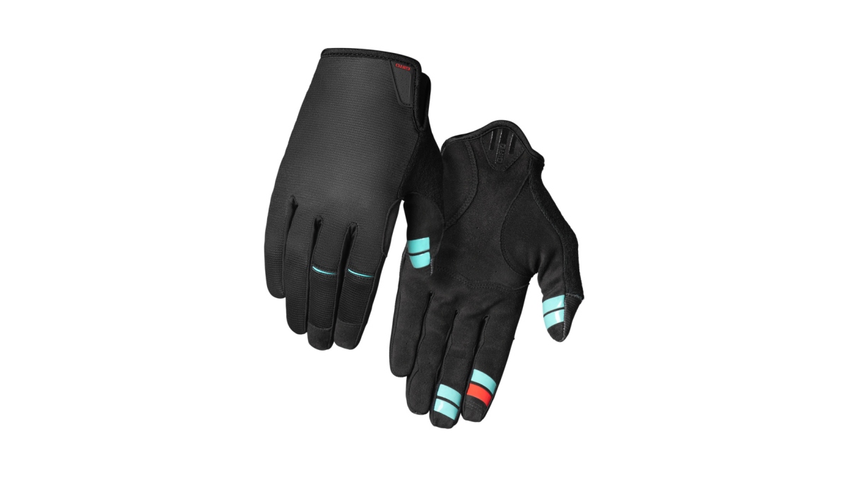 Giro DND Fahrrad Handschuhe lang schwarz/türkis 2025