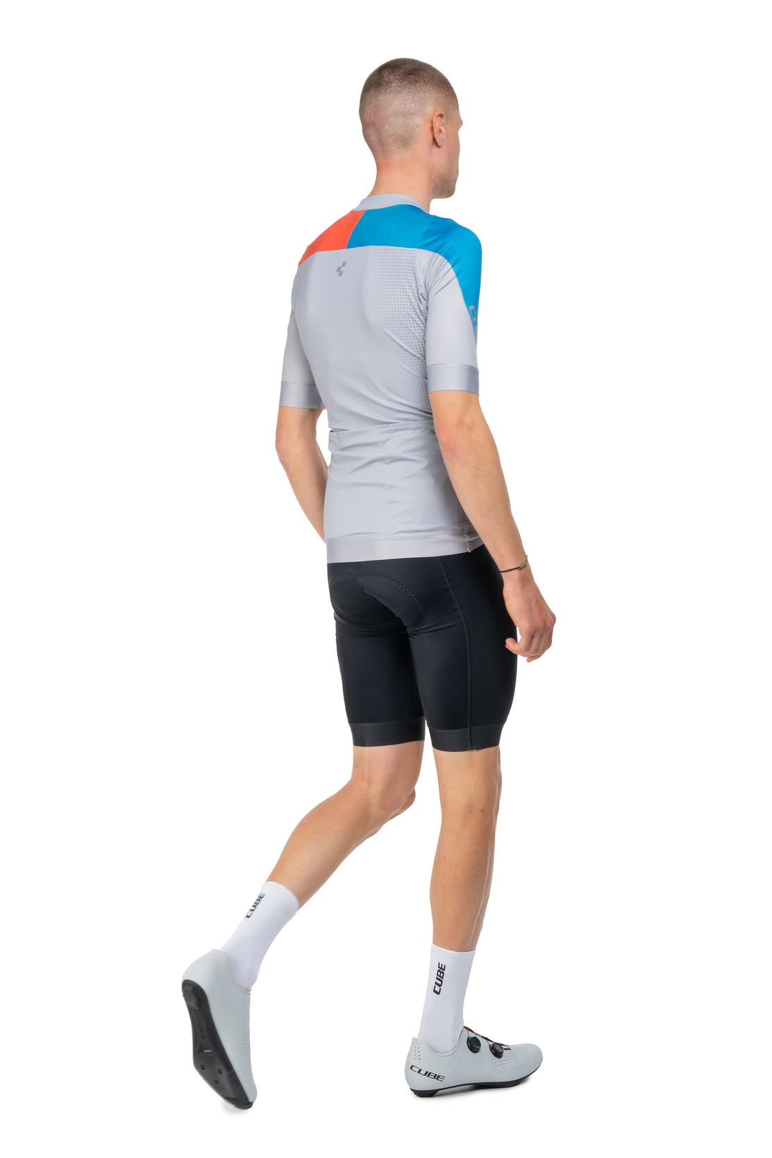 Cube Road / XC Teamline Fahrrad Trikot kurz weiß/orange 2027