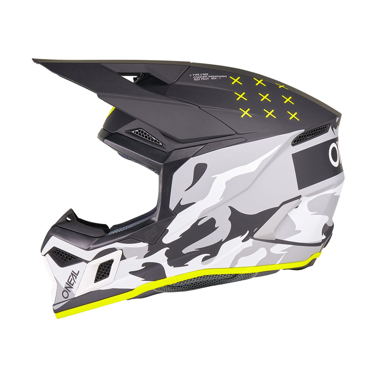 O'Neal 3SRS Heat Motocross Enduro MTB Helm schwarz/grau 2027